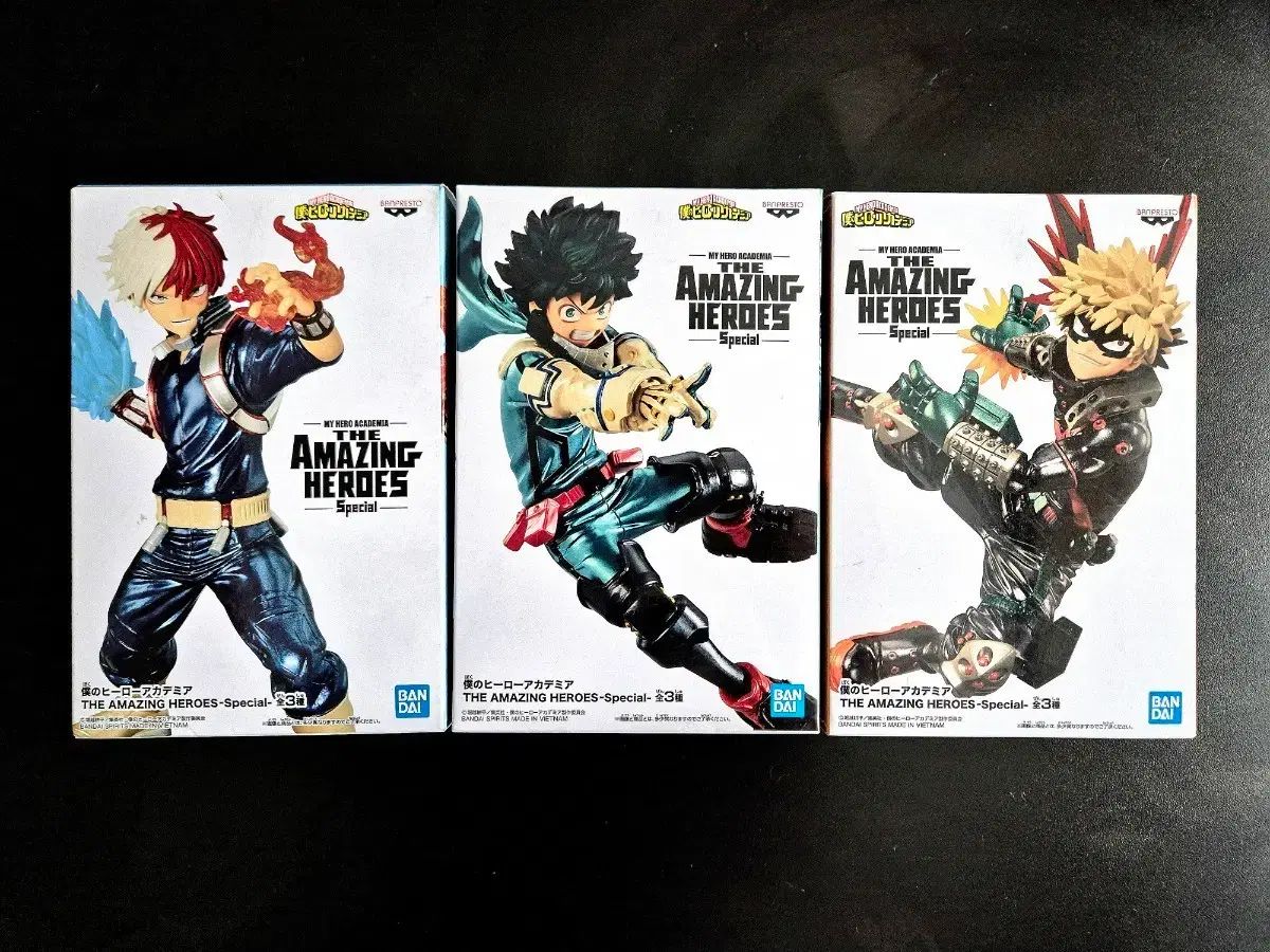 僕のヒーローアカデミア アメイジングヒーローズ フィギュア 3種セット