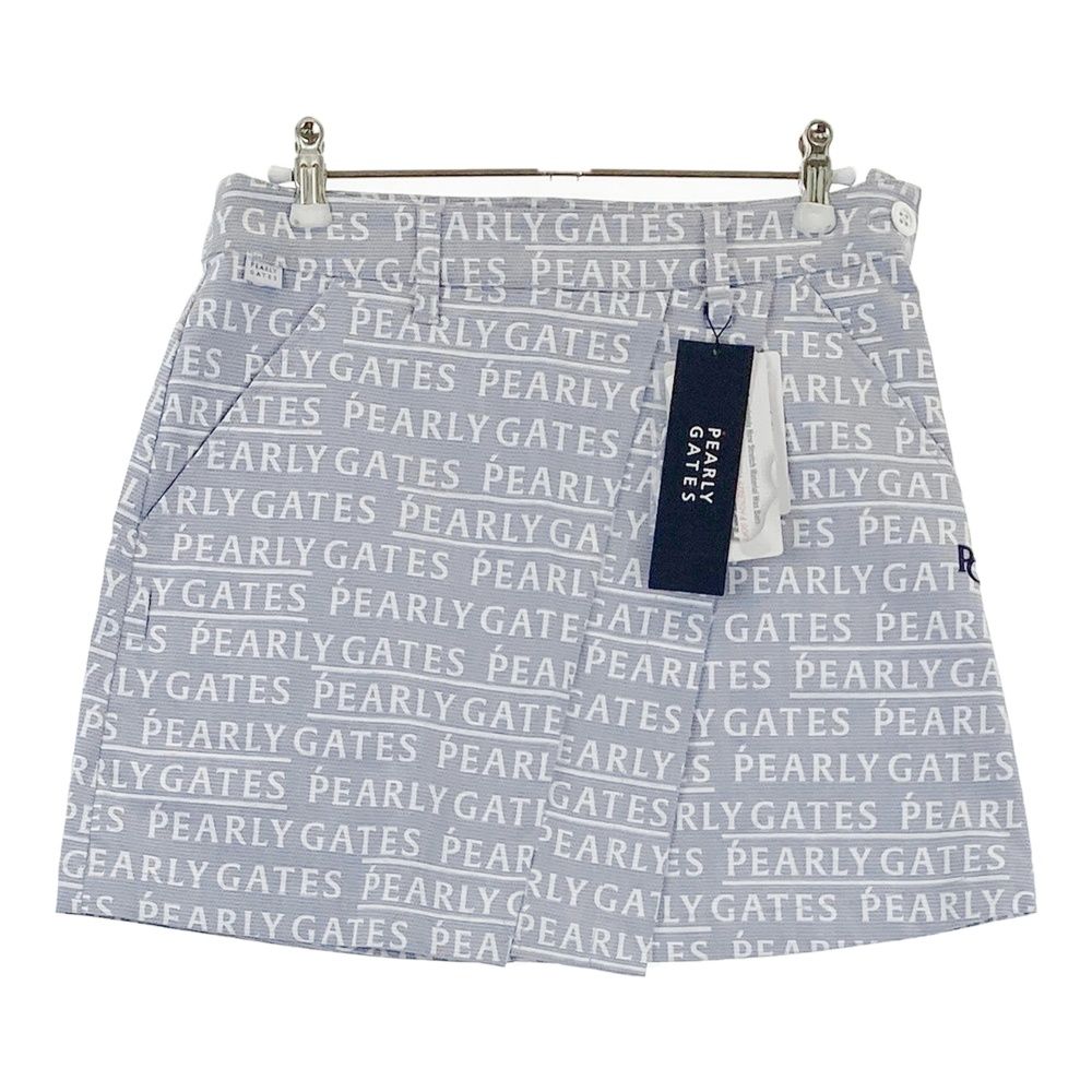 サイズ：0 PEARLY GATES パーリーゲイツ 055-2134314 ストレッチスカート メゾンロゴ 総柄 ブルー系 [240101745841] ゴルフウェア レディース ストスト 12,197円