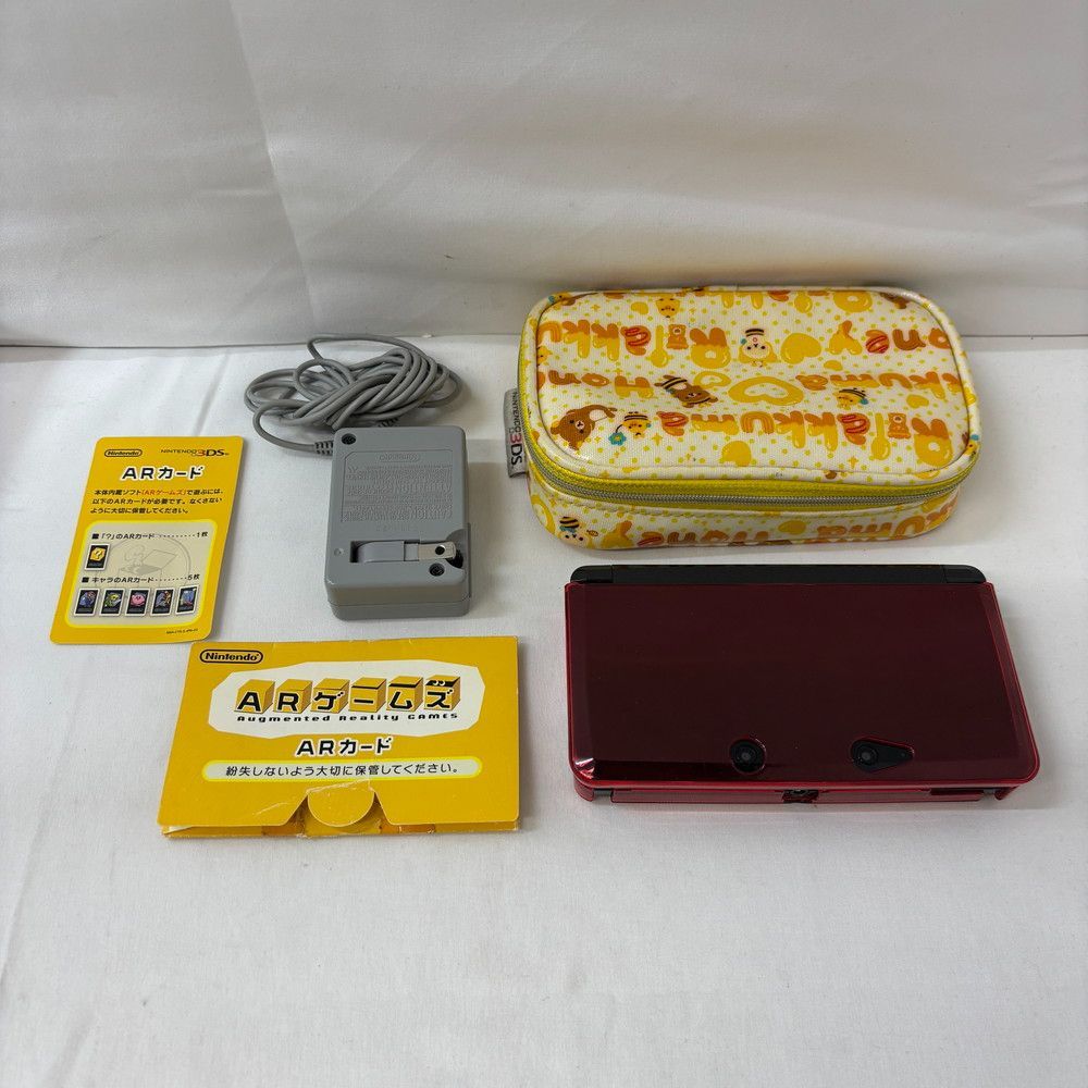 1295◇ゲーム機 3DS CTR-001 本体 ブラック Nintendo 任天堂 ハードケース ポーチ付き 動作確認済み 11,088円
