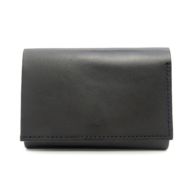 m+ エムピウ ミニ財布 straccio リスシオ ブッテーロ ストラッチョ 三つ折り ブラック 黒 47000399 6,960円