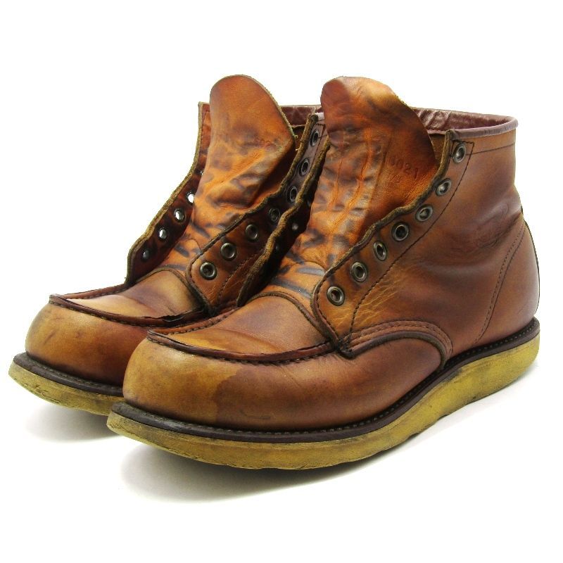 訳あり REDWING レッドウィング US7.5D 25.5cm モックトゥ 875 犬刻印 ファクトリーセカンド FS 90s 1990年代中期 オロイジナル 10007559