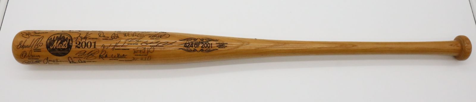 【未使用品】ニューヨークメッツ　チーム刻印記念　木製バッド　2001年