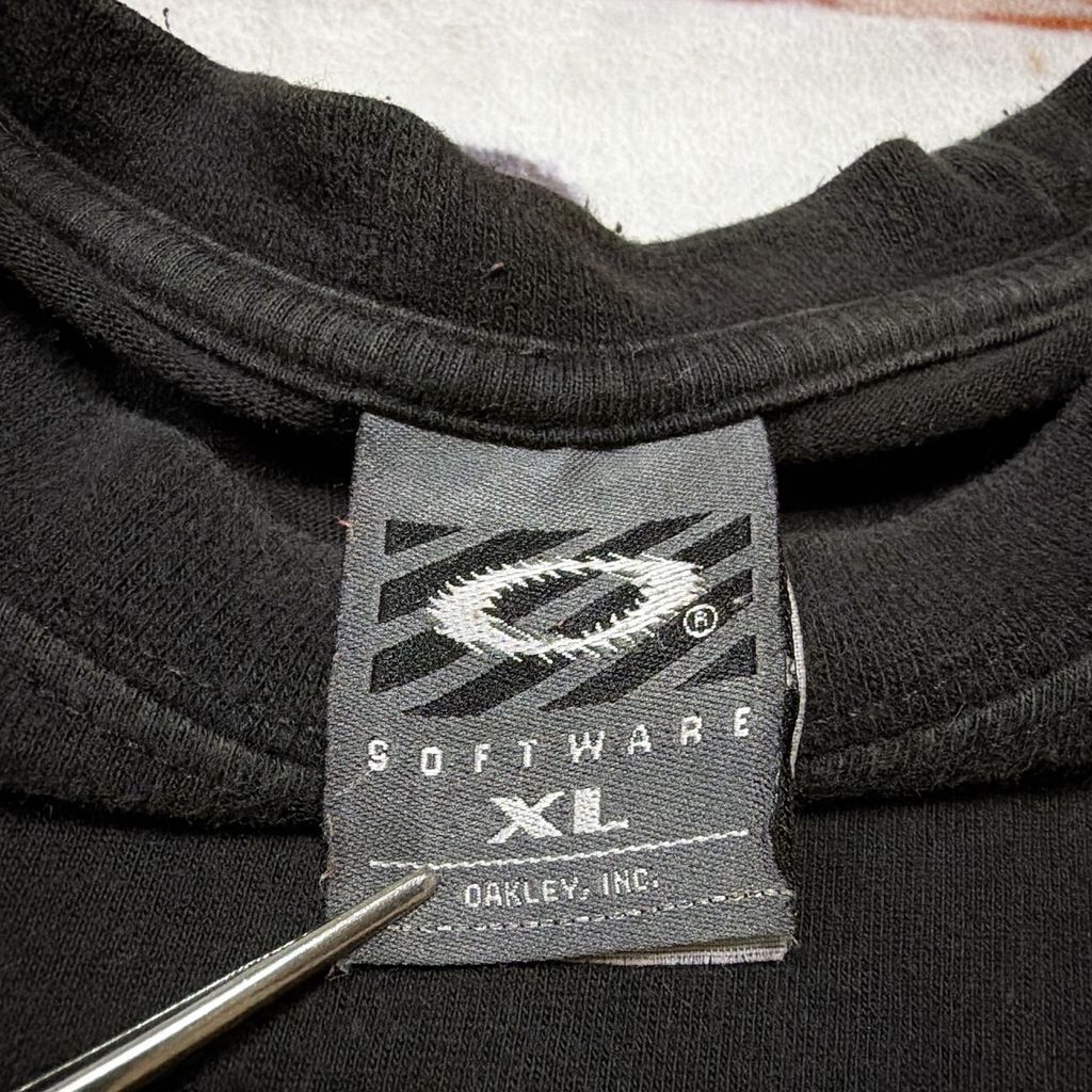 Oakley Software Tシャツ XL Y2K オークリー テック アーカイブ 黒