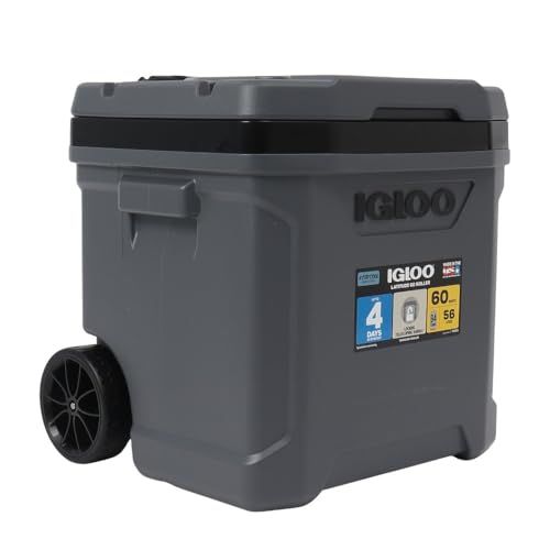 イグルー（igloo） クーラーボックス 57L 保冷 ラティチュード LATITUDE 60 ROLLER 35051（グレー/ＦＦ/Men's）as 8f21d5a3
