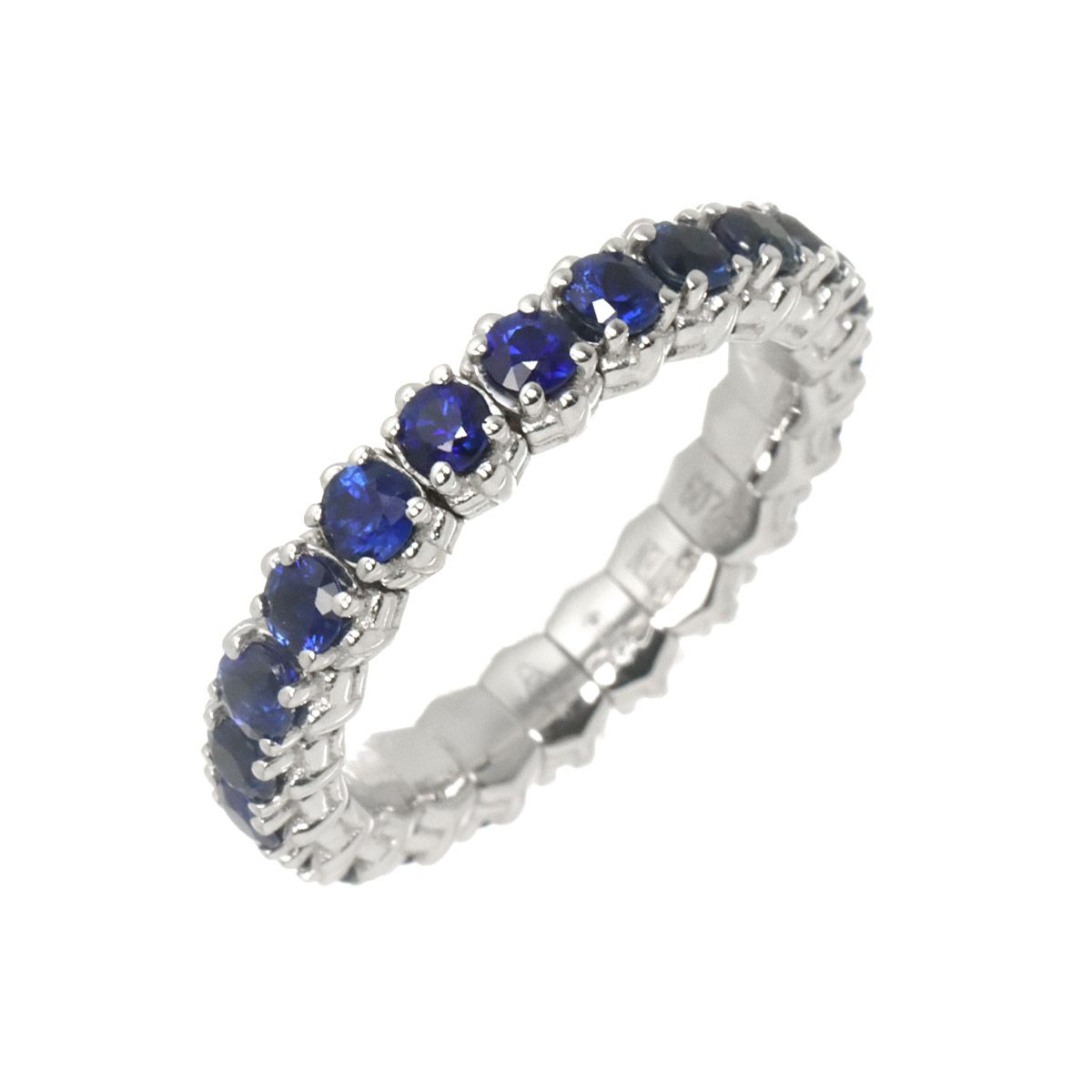 ケイテン QAYTEN 10号 リング サファイヤ 2.09ct K18 WG ホワイトゴールド 750 指輪 Sapphire Ring【証明書付き】 90328813