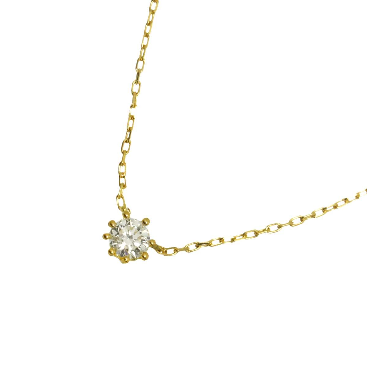アーカー AHKAH ダイヤ ネックレス 40cm K18 YG イエローゴールド 750 Diamond Necklace 90330444