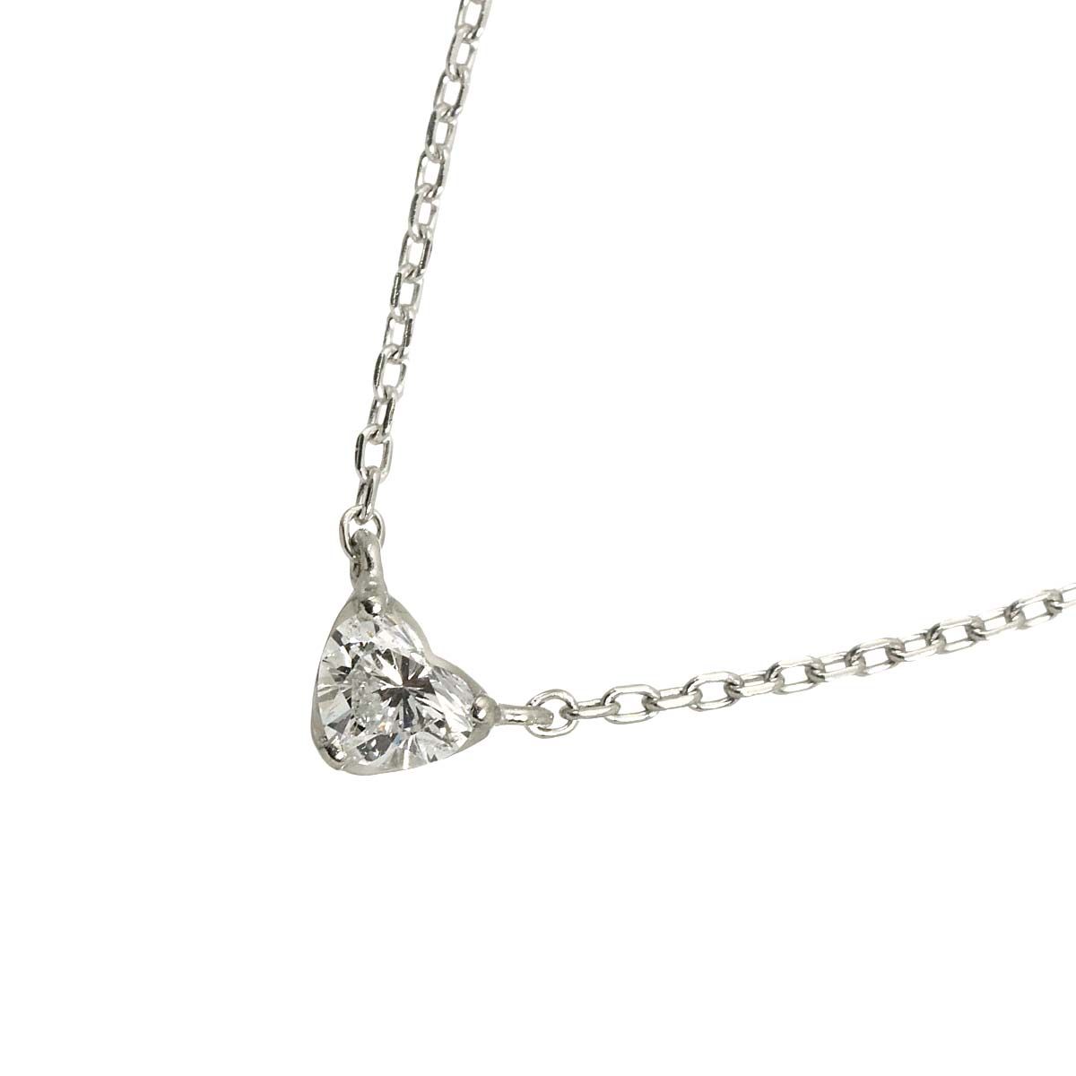 ヴァンドーム青山 Vendome Aoyama ハート ダイヤ ネックレス 40cm Pt プラチナ Diamond Necklace 90330453 36,400円