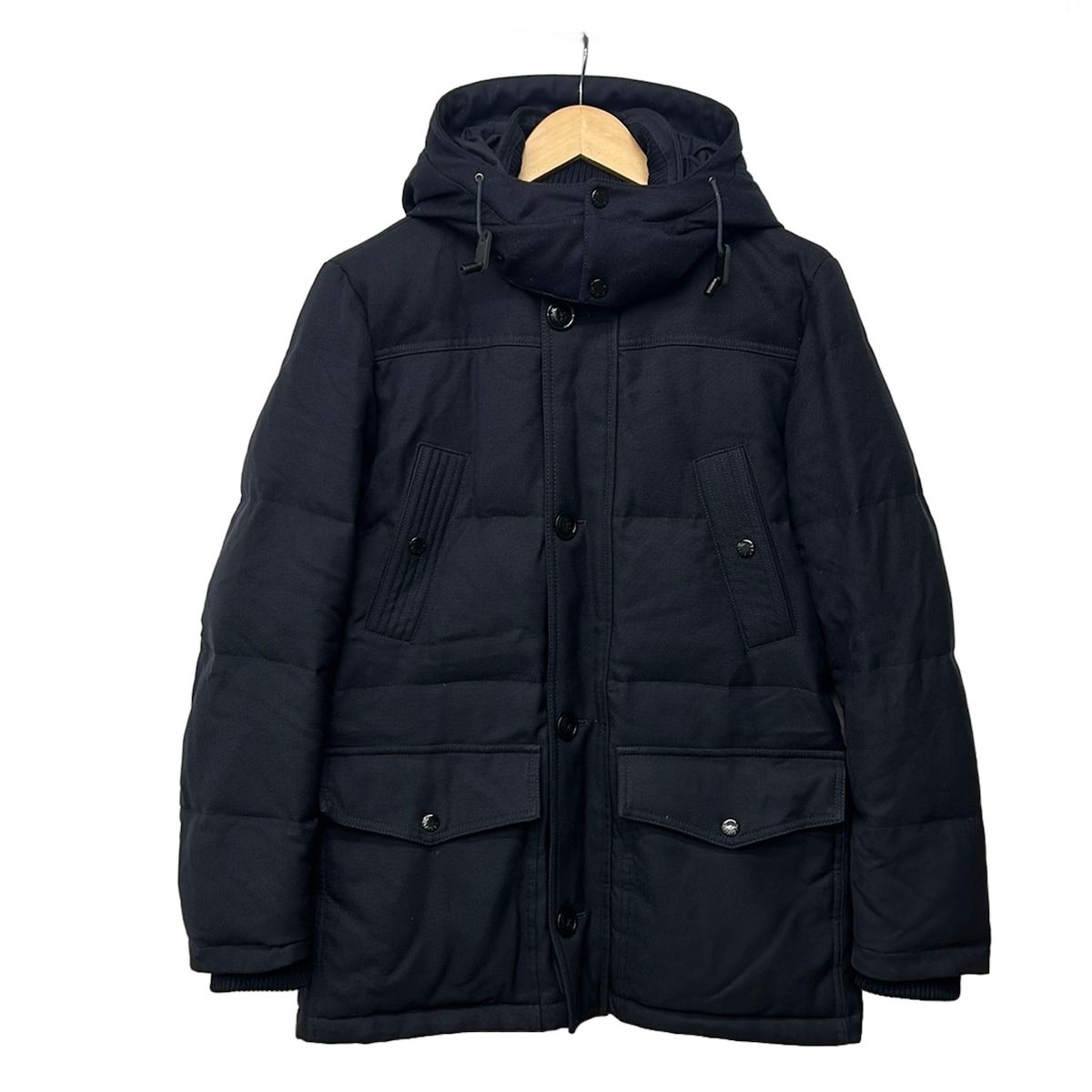 TOMMY HILFIGER(トミーヒルフィガー) ダウンジャケット サイズM メンズ美品 - ダークネイビー 長袖/ジップアップ/冬