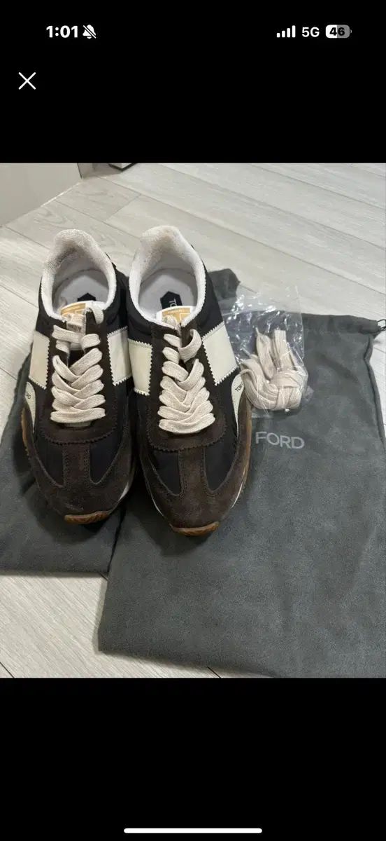 TOM FORD トムフォード ジェームス スニーカー ブラウン 270(9)