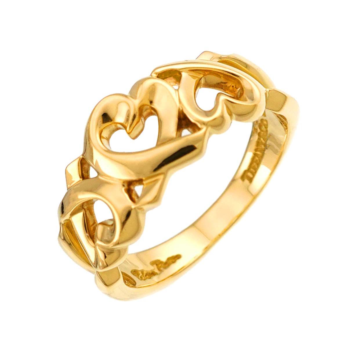 ティファニー TIFFANY&CO. ラビングハート 12号 リング K18 YG イエローゴールド 750 指輪 Loving Heart Ring 90333671