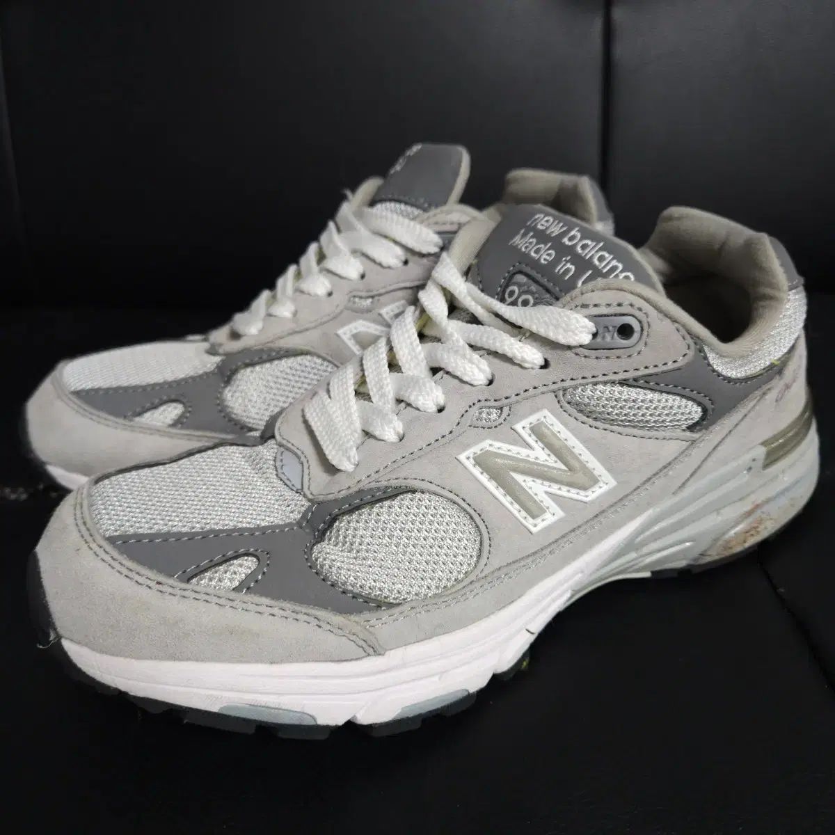 240 ) ニューバランス 993 Made in USA グレー D ワイド