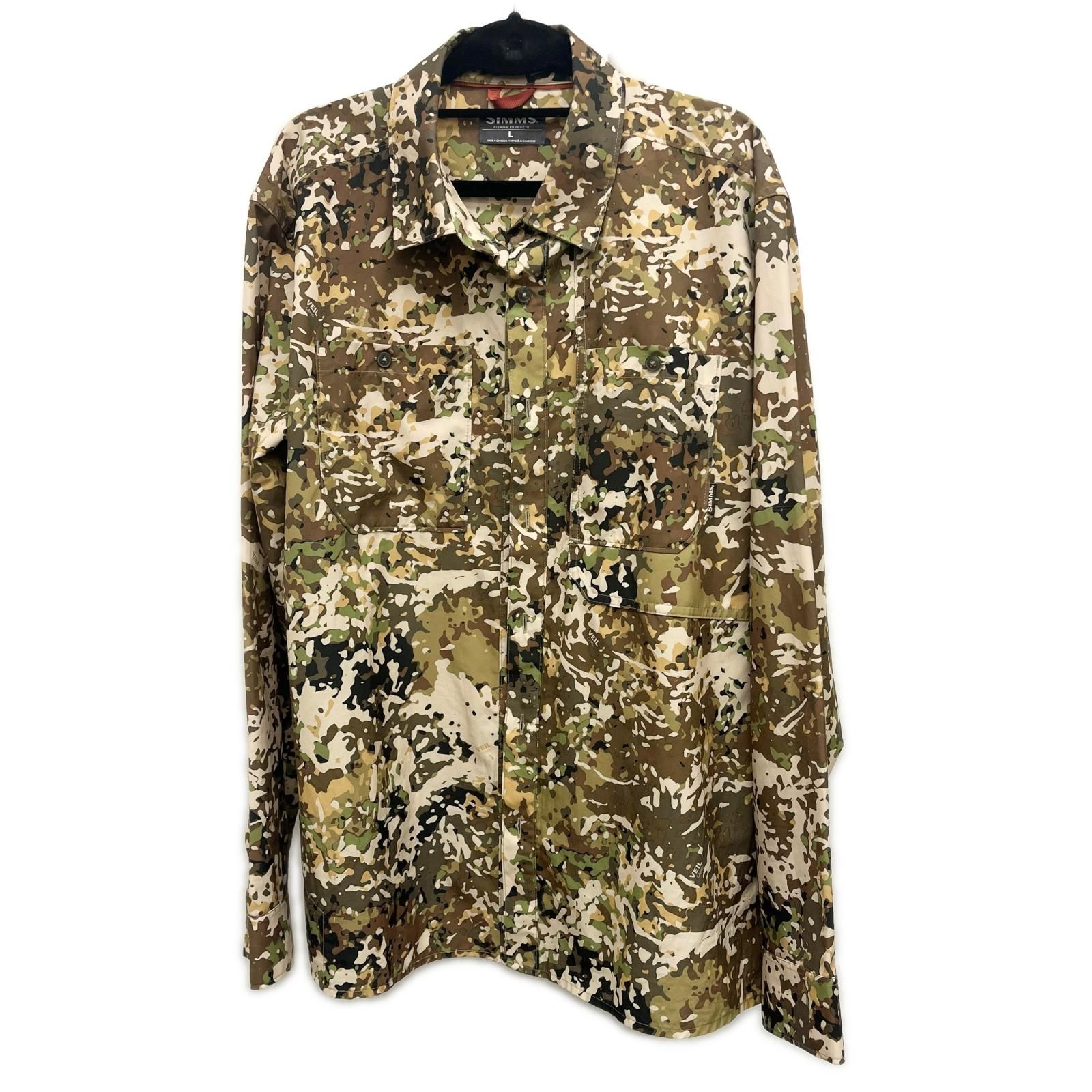 SIMMS フィッシングウェア フィッシングシャツ SIZE L カモ