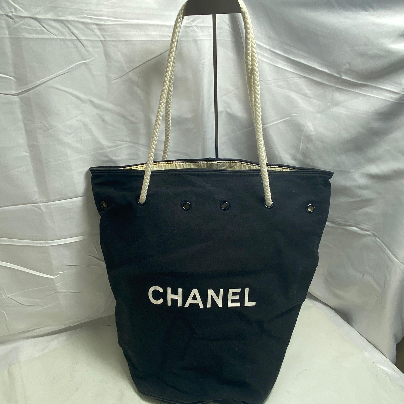 ☆A062702☆ CHANEL シャネル ノベルティ プールバッグ カバン 巾着 大 