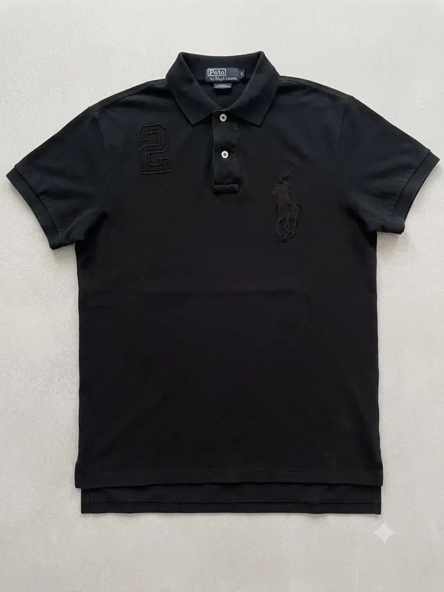 ポロ ビックポニー オールブラック カラーTシャツ
