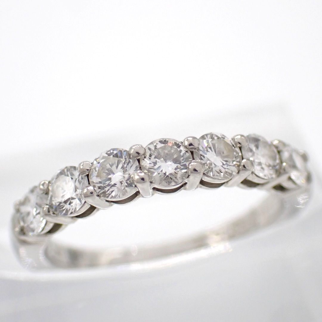 新品仕上げ済 Tiffany & Co. ティファニー 6号 エンブレイス 7P ダイヤ バンド リング Pt950 5204 184,900円