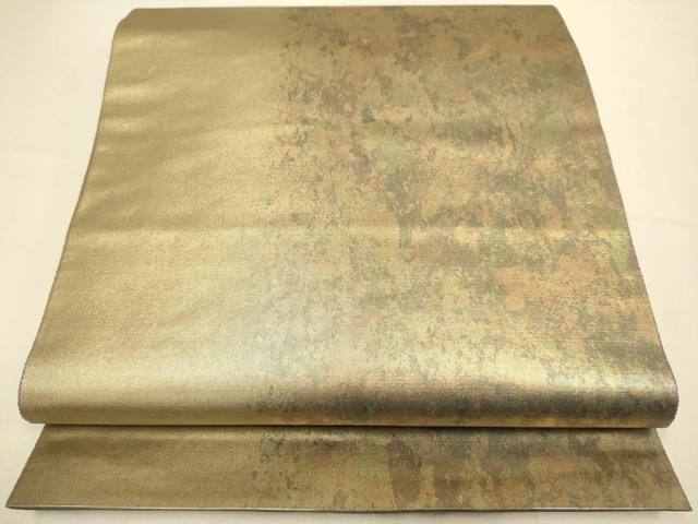 平和屋本店●六通柄袋帯　霞文　本金箔　金泥箔　銀座おゝぎ屋扱い　正絹　逸品　DABJ3896du 24,921円