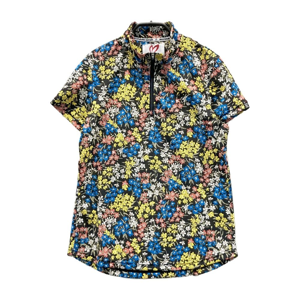 サイズ：1 MASTER BUNNY EDITION マスターバニーエディション ; ハーフジップ 半袖Tシャツ LIBERTY 花 総柄 イエロー系 [240101740956] ゴルフウェア レディース ストスト 7,207円