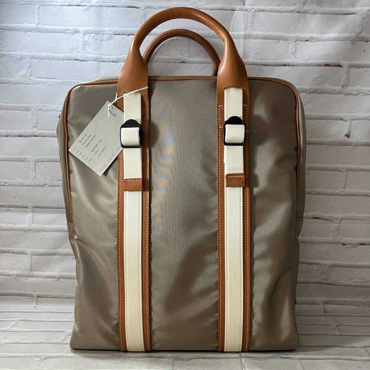 Hender Scheme / エンダースキーマ / トートバッグ / square bag / 牛革使用 / ベージュ 16,128円
