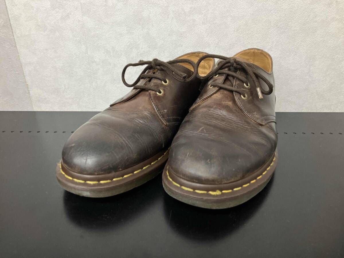 Dr.Martens 3ホールシューズ UK:7/EU:41/USM:8 ダークブラウン ドクターマーチン ドレスシューズ