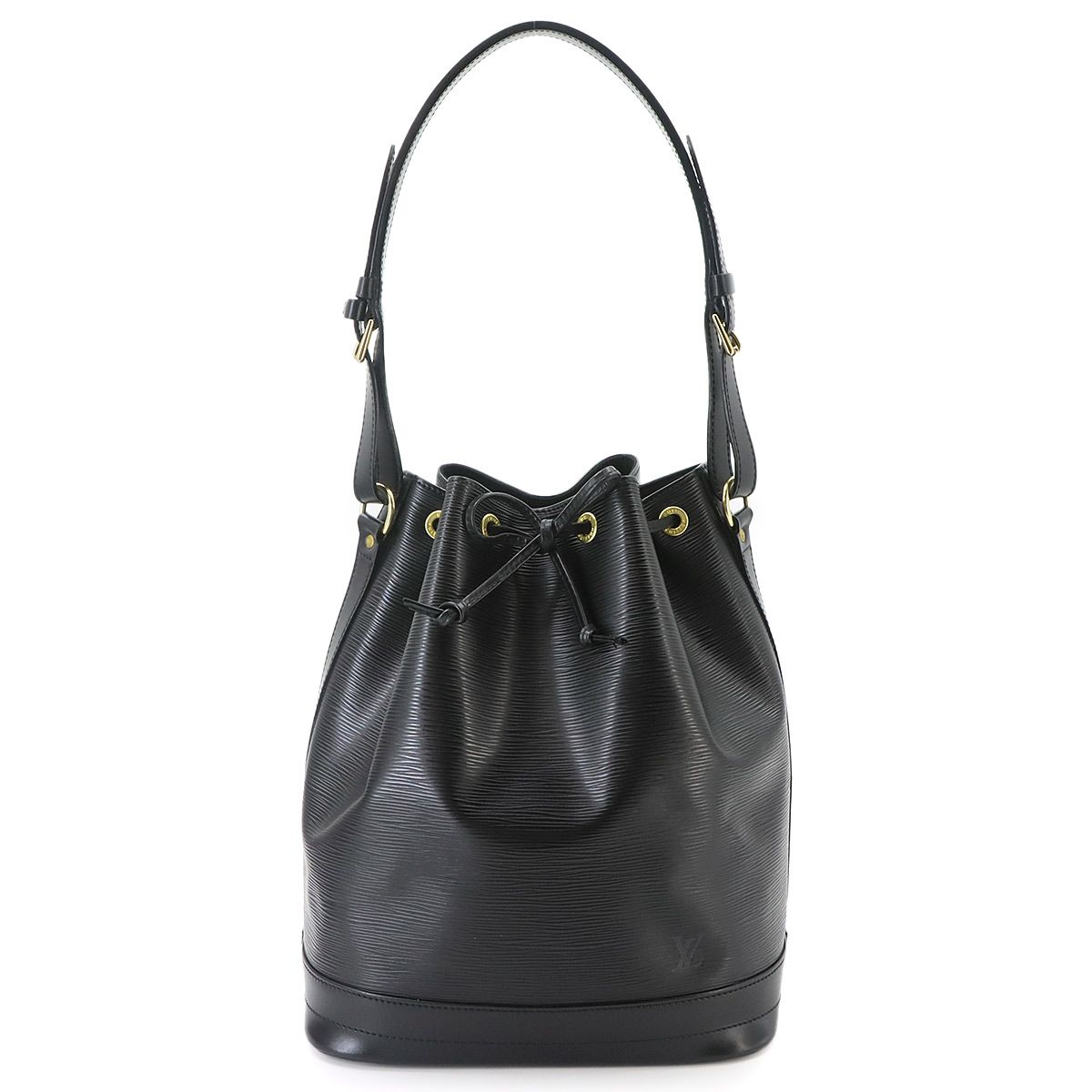新品同様 ルイ ヴィトン LOUIS VUITTON エピ ノエ ショルダー バッグ レザー ノワール M59002 ゴールド 金具 Noe 90335334 71,500円