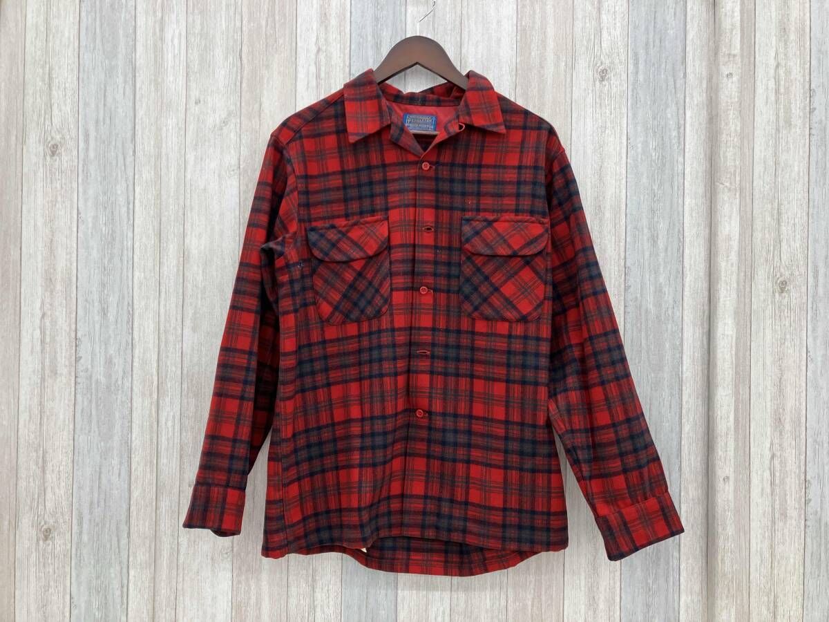PENDLETON／ネルシャツ／USA製／タータンチェック／L／メンズ