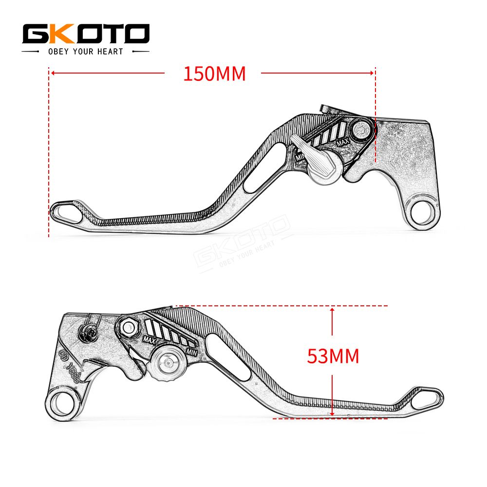 ホンダ CBR600RR 2003-2006 用 CNC アルミ調整可能ショートブレーキレバー
