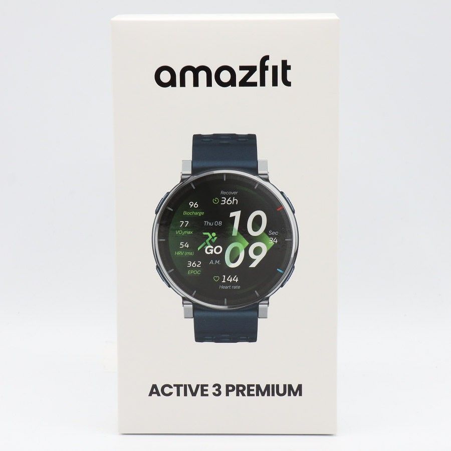 【新品未開封】Amazfit Active 3 Premium sp170082-C116 アトラスブルー 45mm スマートウォッチ アマズフィット アクティブ3 プレミアム 本体