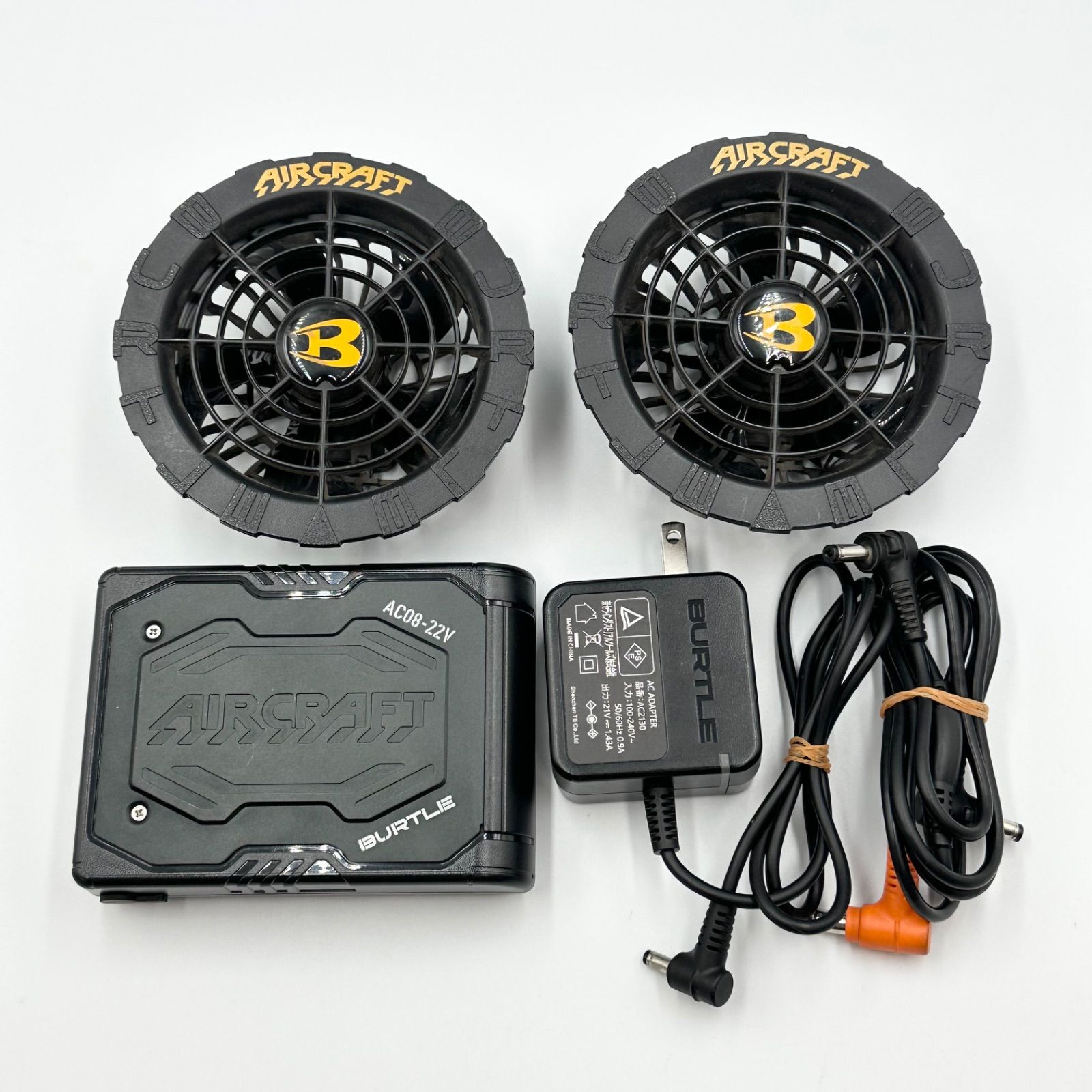 BURTLE AIRCRAFT ファン バッテリーセット AC08-22V 【24時間以内発送✨️】 9,240円