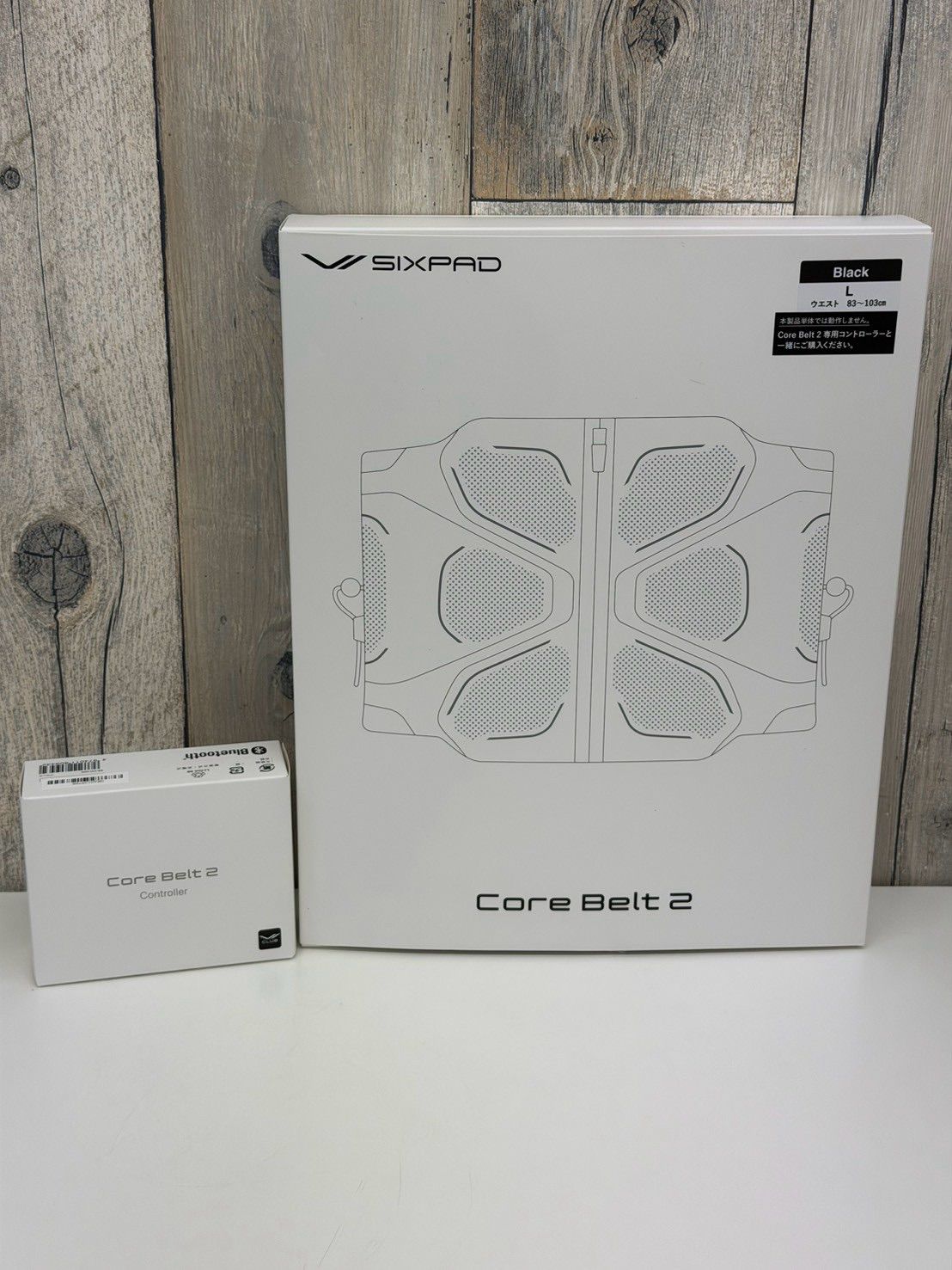E【新品・未使用】SIXPAD Core Belt 2 シックスパッド ブラック Lサイズ 最新型