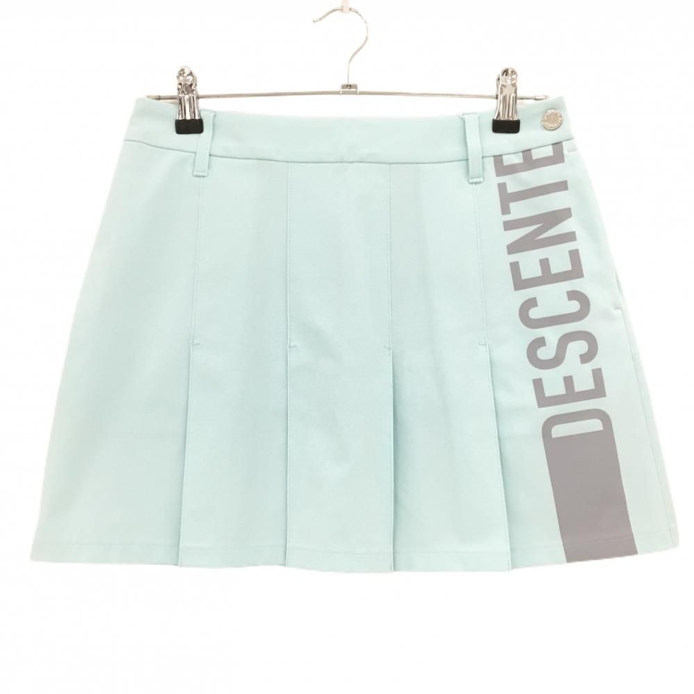 【新品】デサントゴルフ プリーツスカート ミントグリーン ストレッチ 中田英寿 レディース L ゴルフウェア DESCENTE