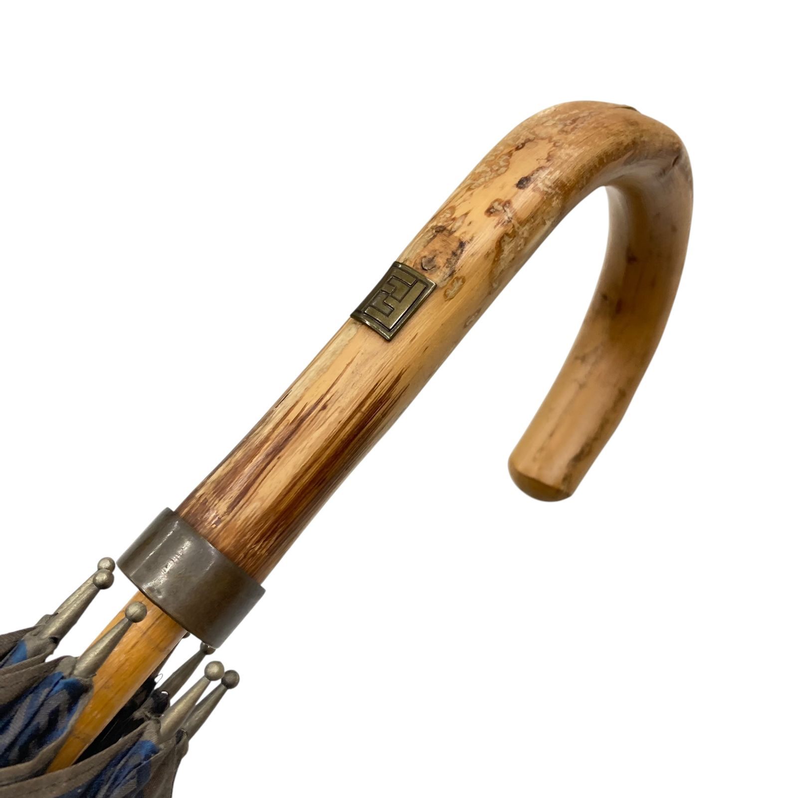 メンズ 【フェンディ】本物 FENDI 傘 ズッキーノ柄 全長95cm FF模様