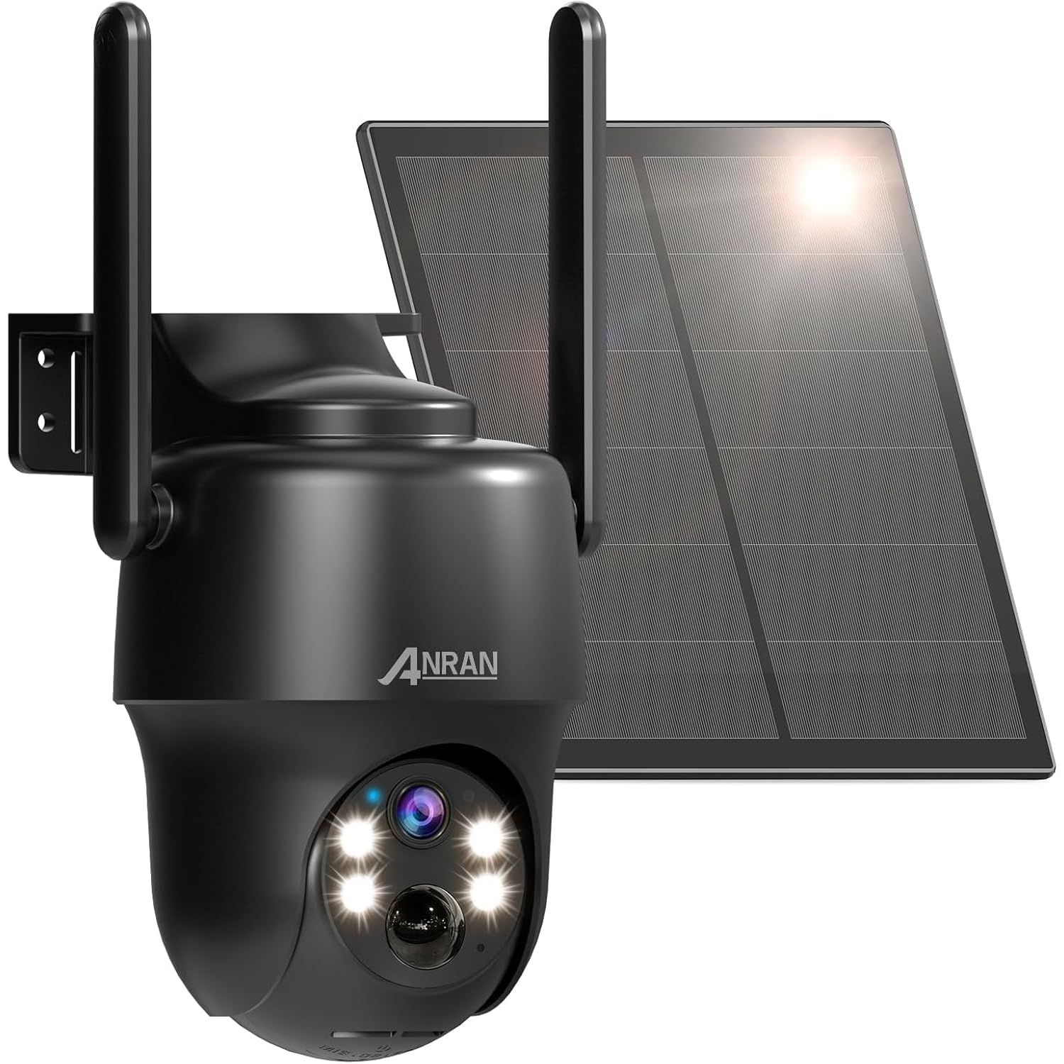 ANRAN 300万画素4G防犯カメラ、屋外カメラソーラーLTE通信・360°PTZ・音光警報・PIR検知・夜間カラー・SD保存(別売) | 3MP高精細・防犯/監視/ソーラー/ワイヤレス/屋外/4G/SIM/ネットワークカメラ、電源配線不要 0d5ba96d 18,865円
