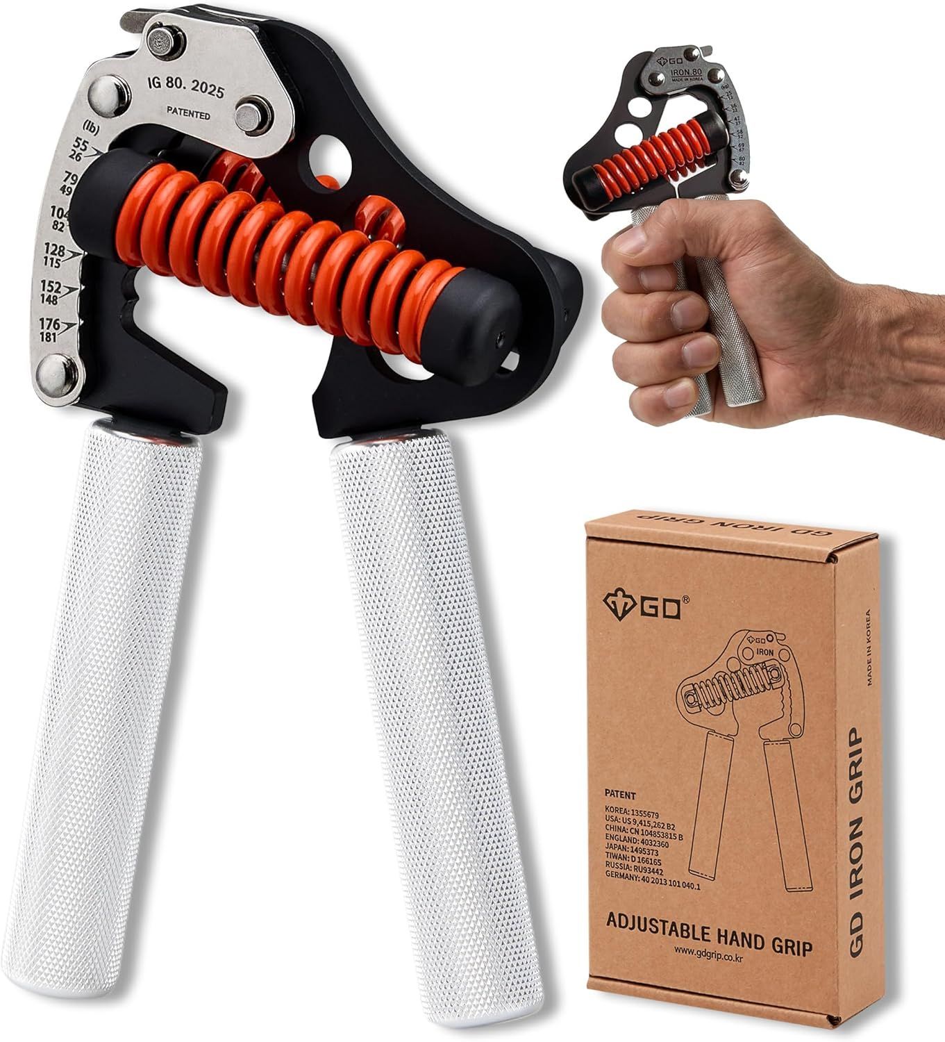217K420 IRON GRIP ハンドグリップ 握力トレーニング 負荷調整