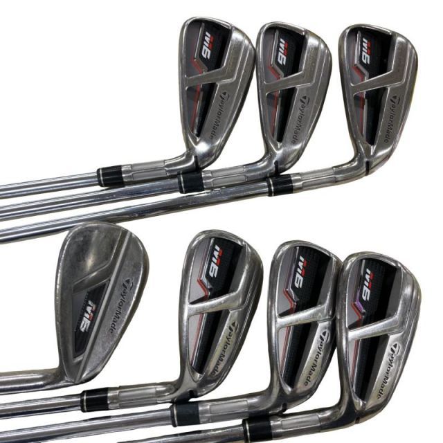 【中古】 テーラーメイド M6 8S アイアンセット IR RE-AX 85 STEEL (フレックスS) メンズ 男性用 右利き 右用 Cランク ゴルフクラブ
