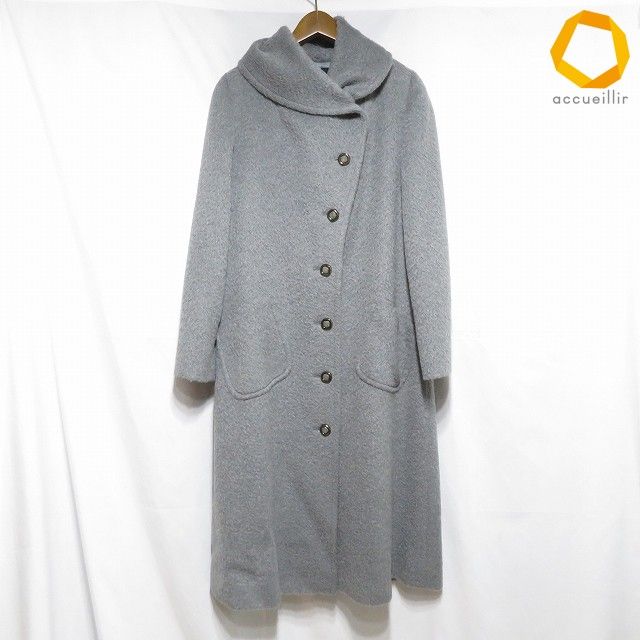 #wnc ジュンアシダ junashida コート M グレー アルパカ混 ロングコート 羊毛 レディース [10198520] 13,860円