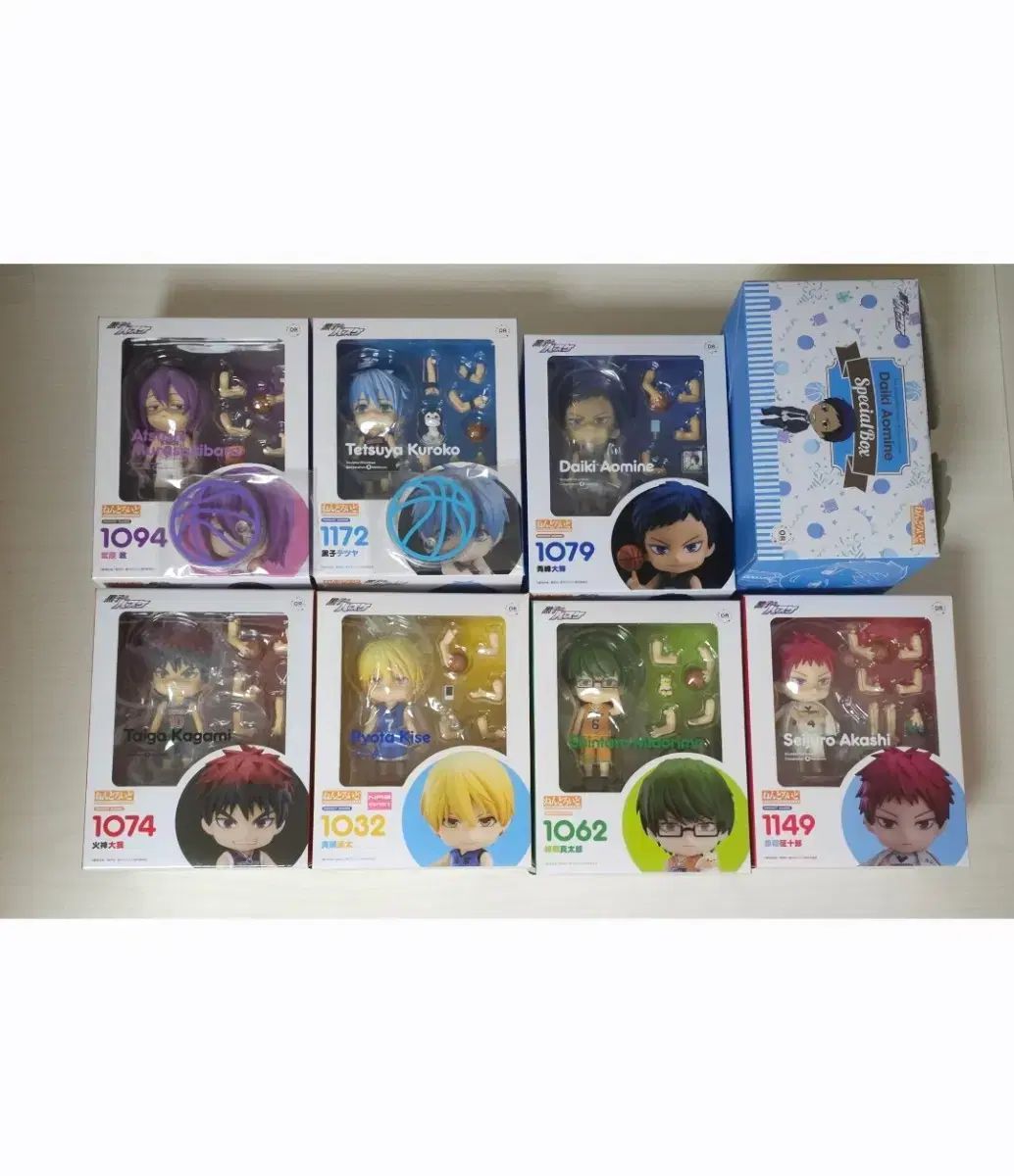 黒子のバスケ ねんどろいど フルセット まとめ 黄瀬 紫原 青峰 鏡