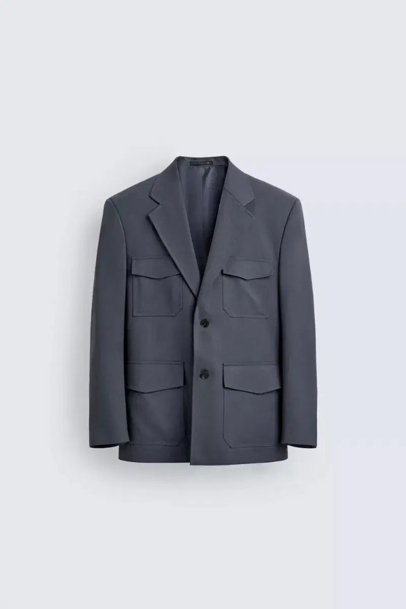 ZARA ウールブレンド ポケット ブレーザー M