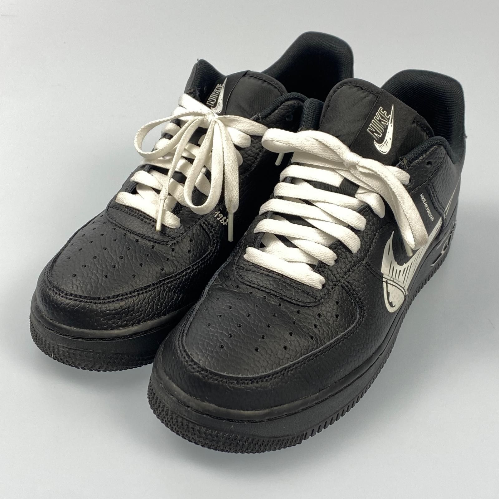 【姫路東店】 中古 NIKE | ナイキ スニーカー AIR FORCE1 LOW LV8 UTILITY WHITE SKETCH CW7581-001 26.5cm ブラック 【126】 10,952円