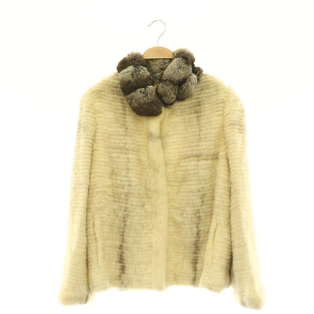 コペンハーゲンファー Kopenhagen Fur ミンク ファージャケット 毛皮 F アイボリー /HK ■OS