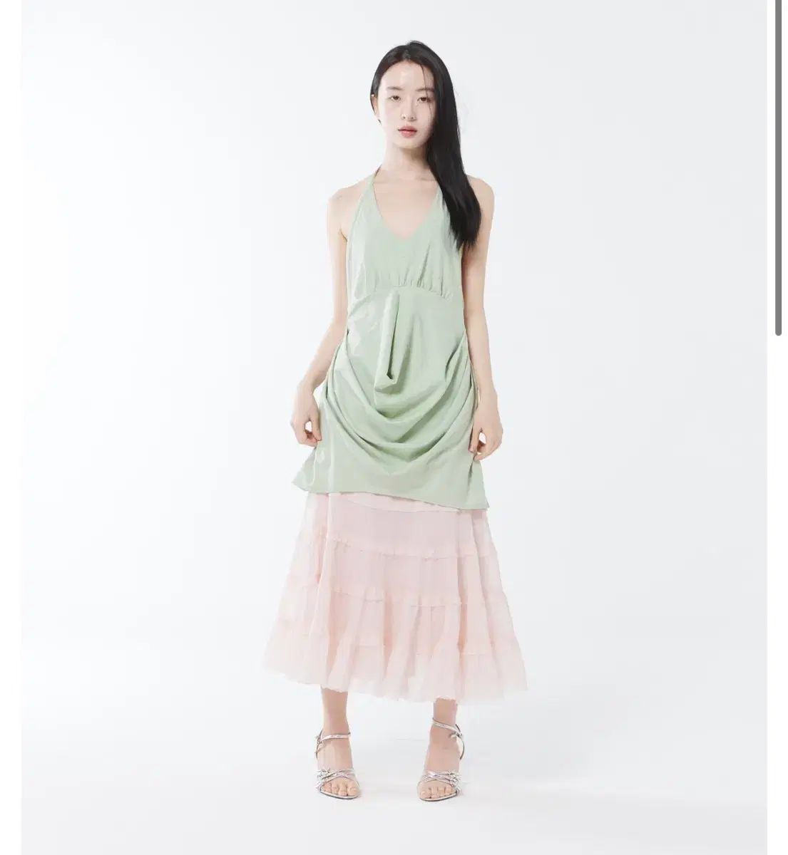 コロシン NORA SHIMMERING SKIRT GLOSSY