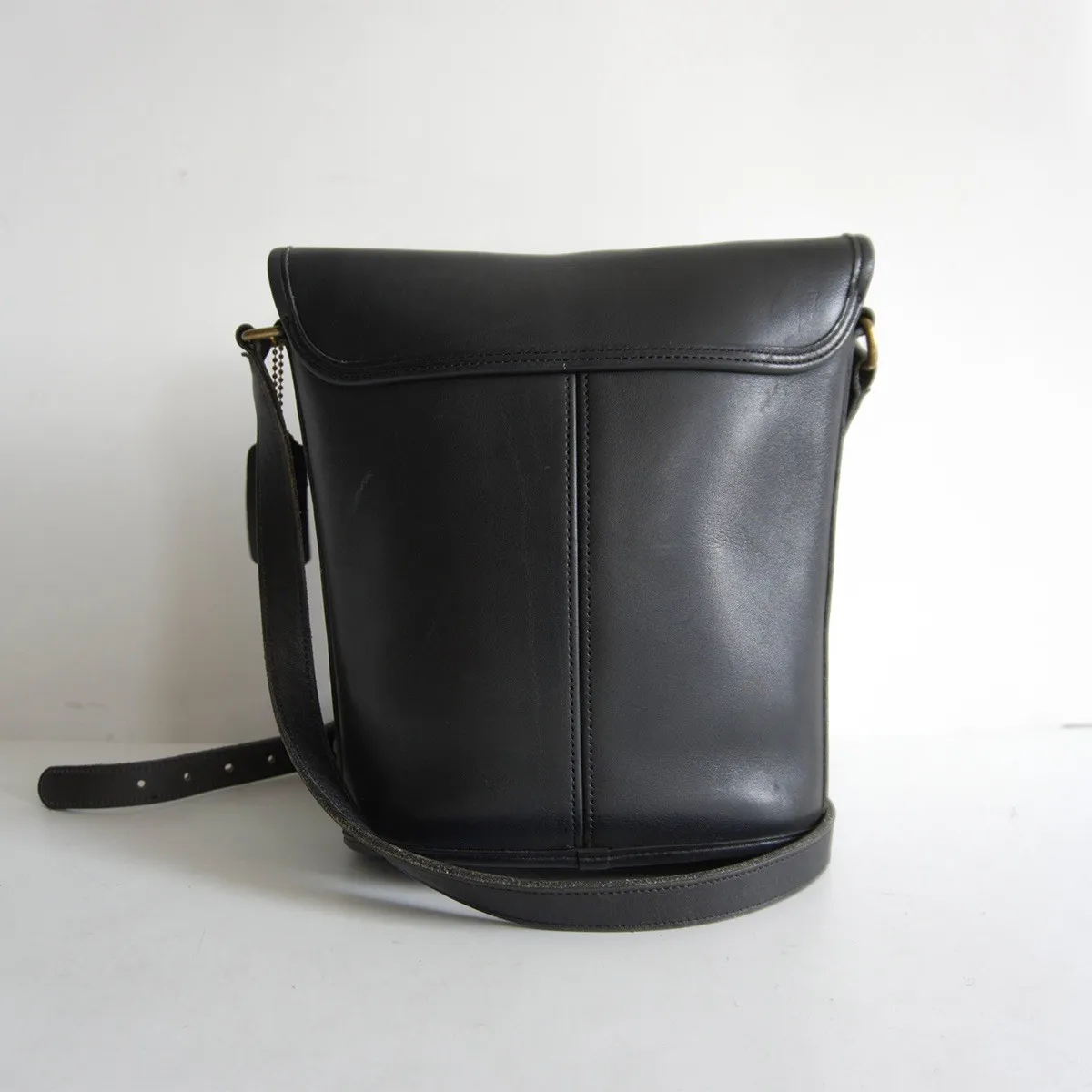 美品】OLD COACH【ターンロック レザー フラップ ショルダーバッグ