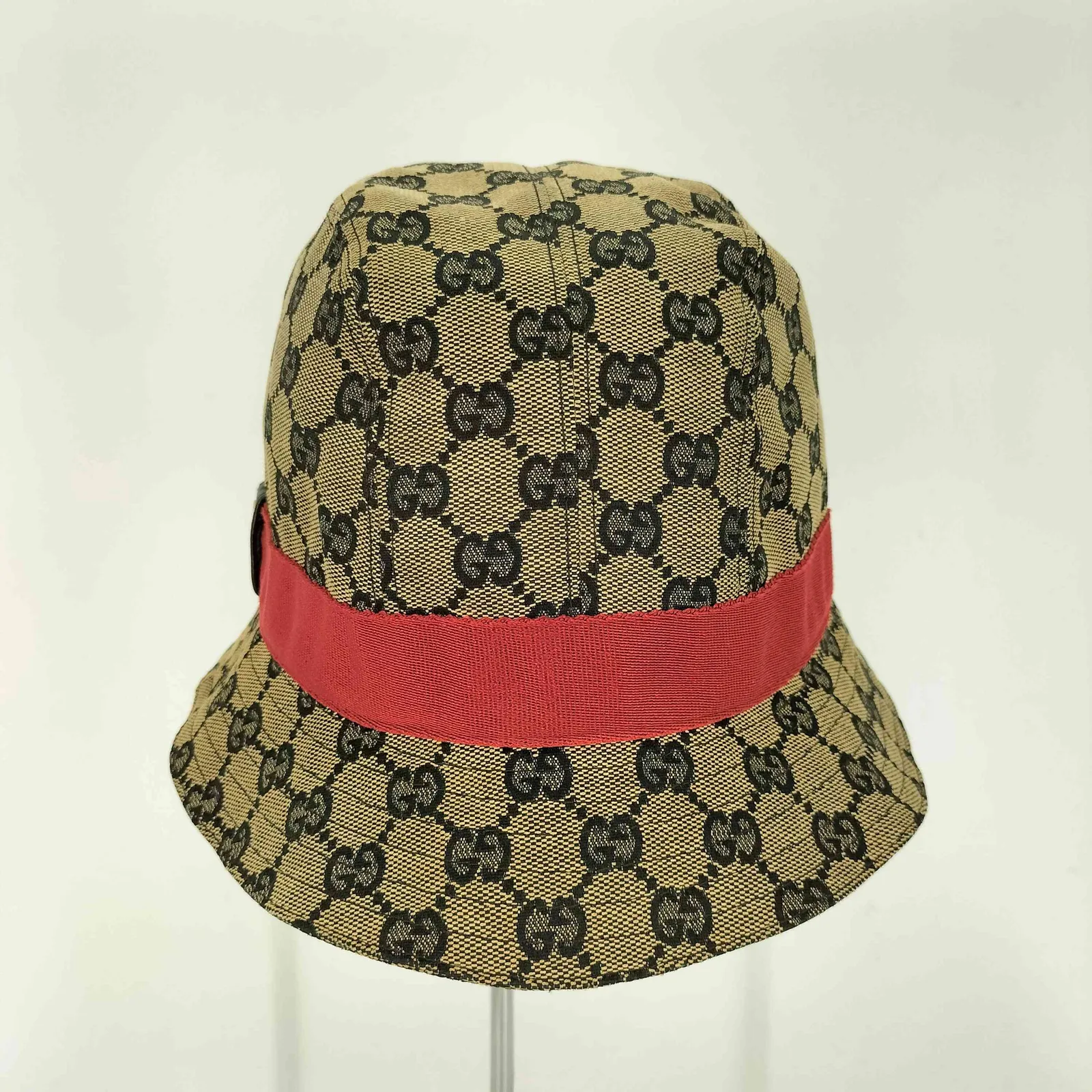 グッチ GUCCI GGキャンバス バケットハット メンズ L (やや傷や汚れ