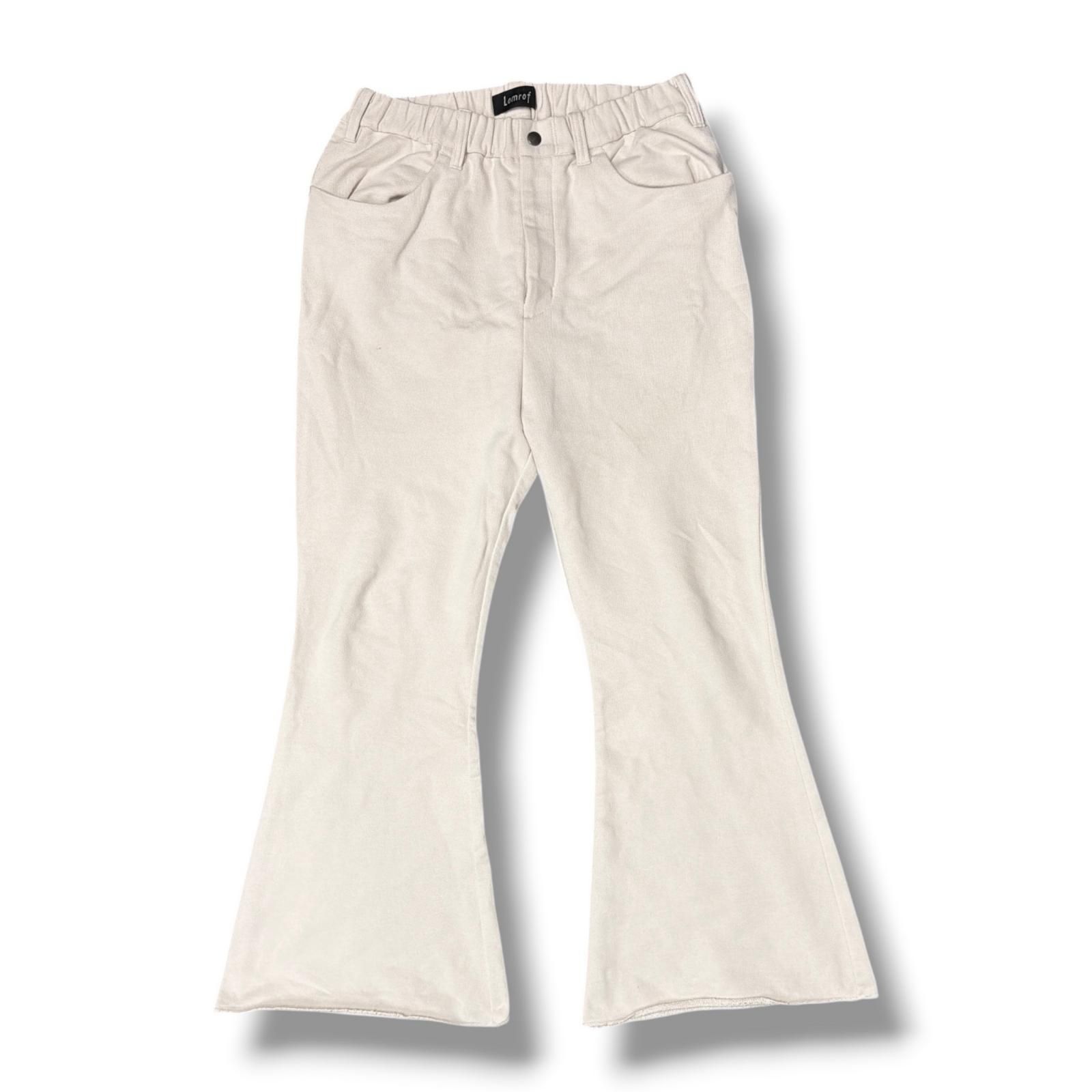 Lamrof 25AW スウェットベルボトムパンツ イージーパンツ ラムロフ LM-25AW-PT02 ホワイト 1 （20631M）
