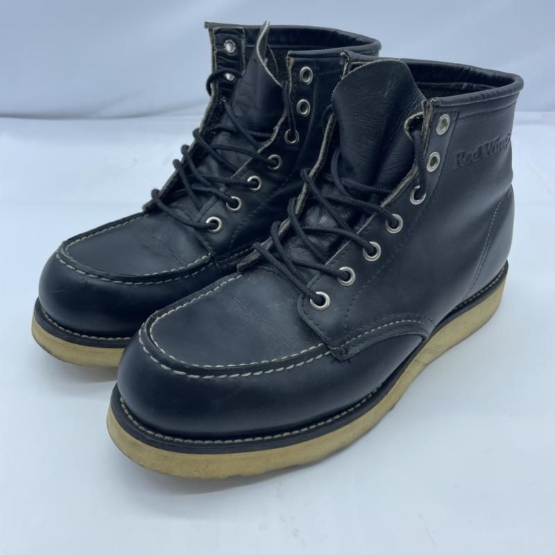 【中古】RED WING 99年製 8180 アイリッシュセッター サイズ7 レッドウィング ブラック[19]