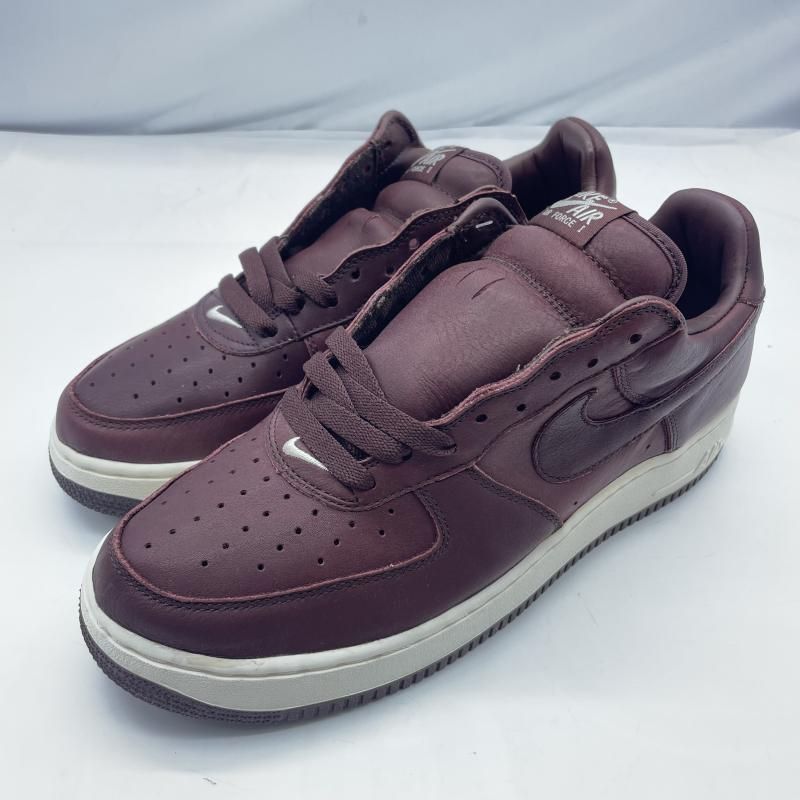 【中古】NIKE 04年製 AIR FORCE 1 PRM Red Wood Sail サイズ28.5cm 309439-661 ナイキ レッド[19]