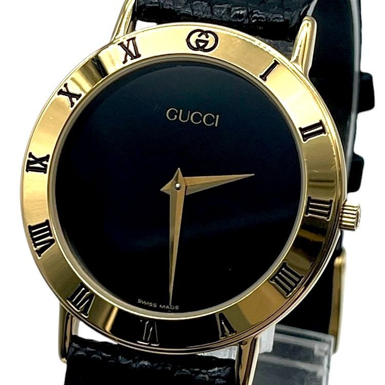 GUCCI メンズ腕時計 3000.2.M クォーツ　（稼働、新品電池） 新品電池 稼働品 GUCCI グッチ 3000.2.M メンズ腕時計 クォーツ QZ 2針