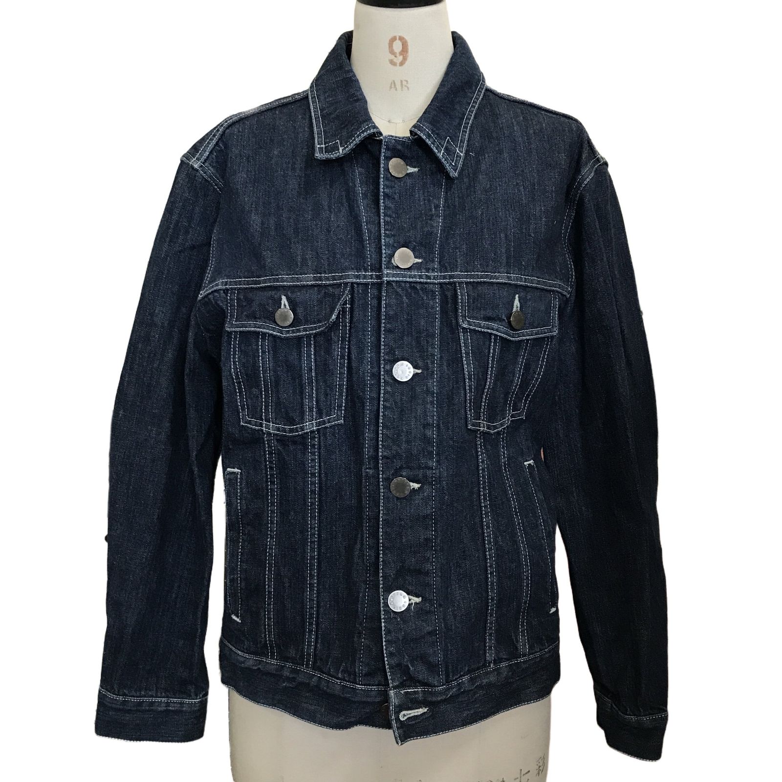 ルイヴィトン LOUIS VUITTON デニムジャケット サイズ50 インディゴ メンズ レディース ボタン Gジャン 中古 良好 T11463427