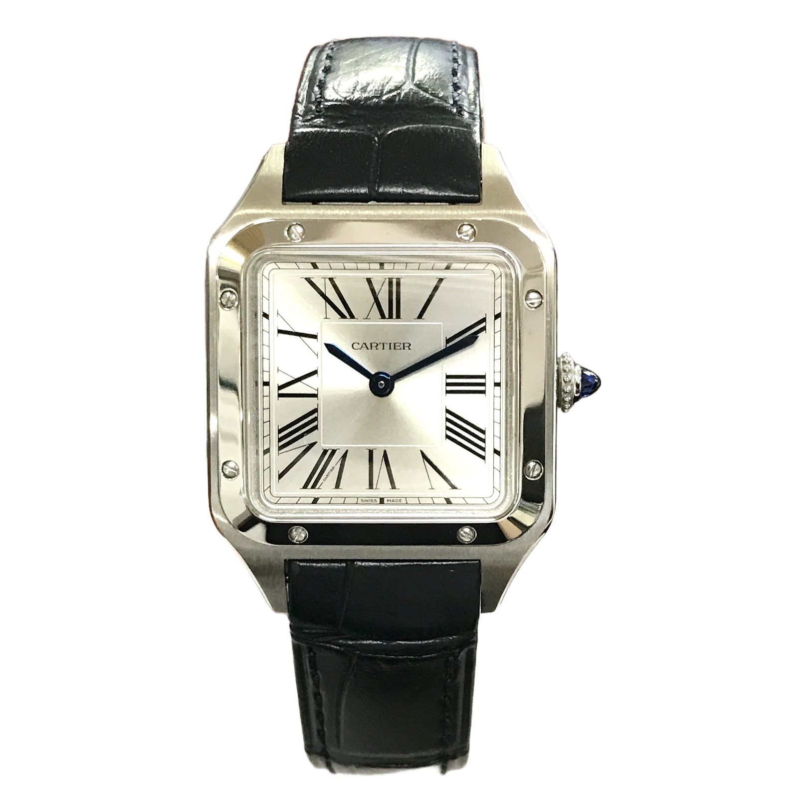 【鑑定済】カルティエ Cartier サントス デュモン SM WSSA0023 レディース メンズ 腕時計 クォーツ 中古 美品 T11372256