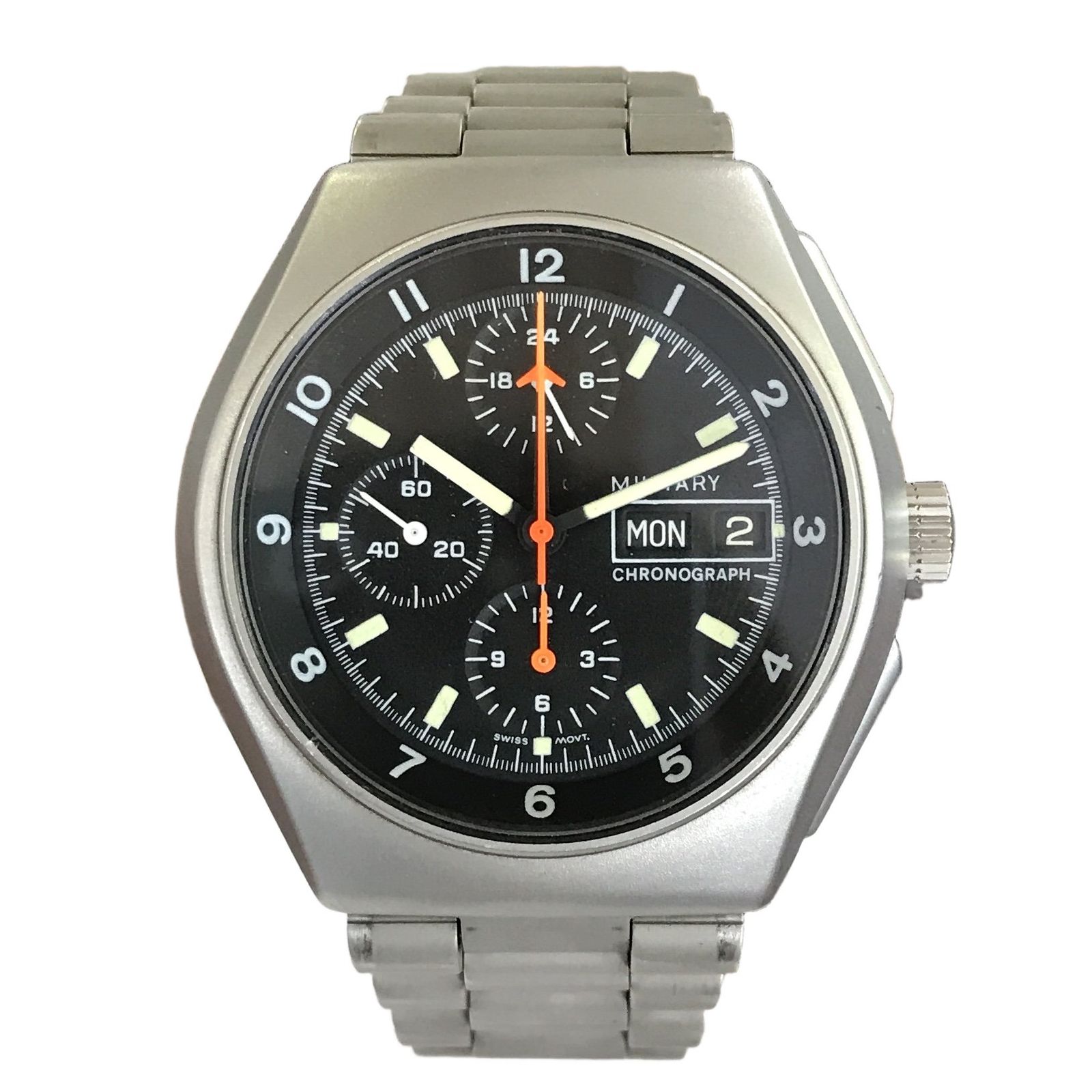 TUTIMA チュチマ ミリタリー クロノグラフ Military Chronograph 腕時計 自動巻き 稼動品 メンズ 中古 T11488652