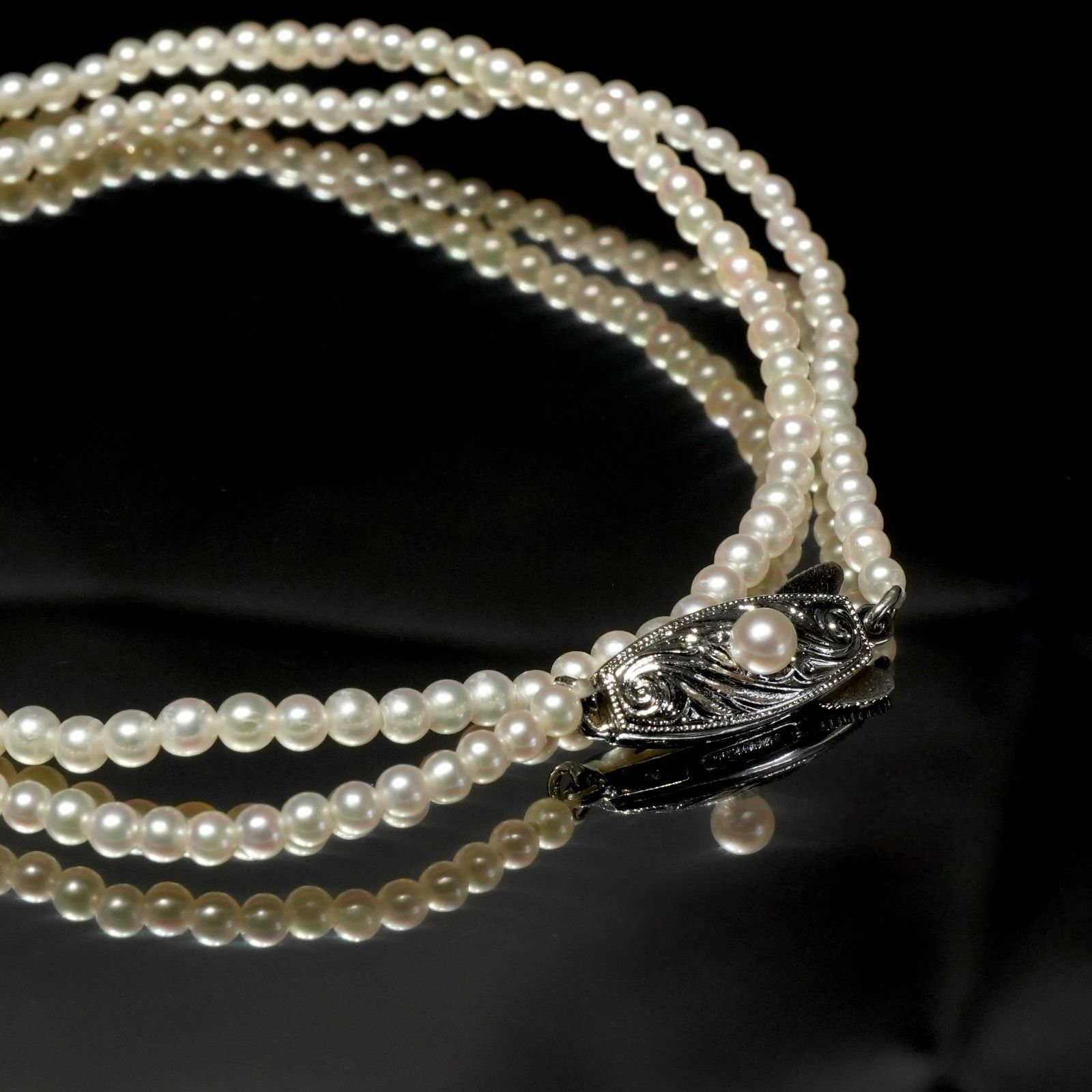 タサキ ベビーパール シルバー ネックレス TASAKI/25-2827